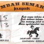 Syair SDY Mbah Semar 27 November 2022