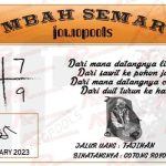 Syair SD Mbah Semar 24 January 2023